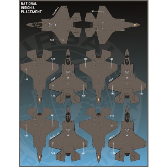 Decals for 1/48 F-35A Lightning II Anthology Part 4