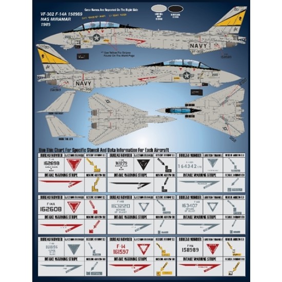 Decals for 1/48 US Navy Tomcat Colours & Markings Part V