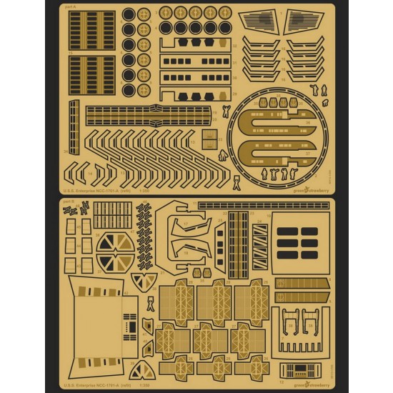 1/350 USS Enterprise NCC-1701-A (Refit) Detail Set for Polar Lights kits