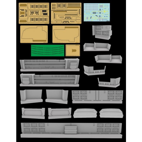 1/537 USS Reliant/Miranda Star Ship Hangar Bay for AMT kits [STAR TREK II]