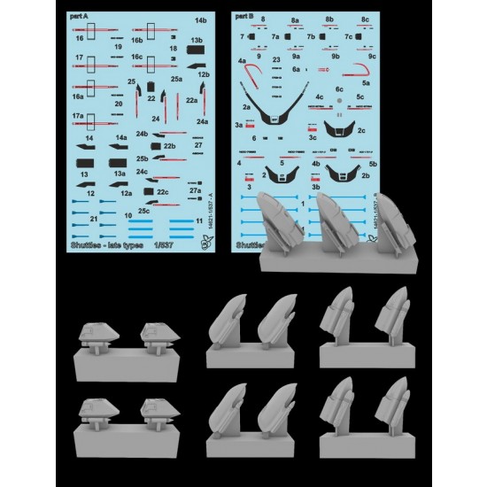 1/537 Federation Shuttles Late Type