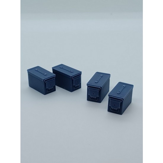 1/16 Modern Australian 12.7mm/.50 Cal Ammunition Box (4pcs)