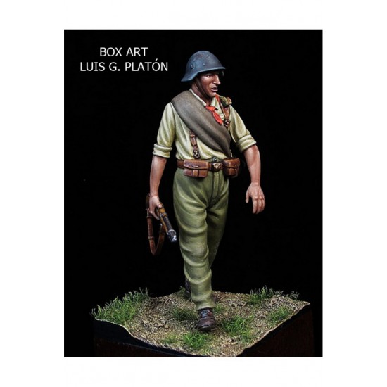 54mm Scale Spanish Civil War Republic Popular Army 1937 (metal figure)