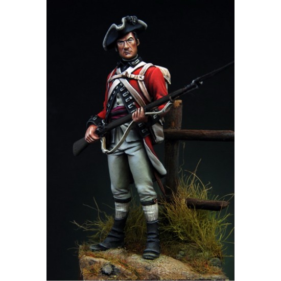 54mm Scale British Sergeant, 64Reg. on foot, American War of Independence 1776