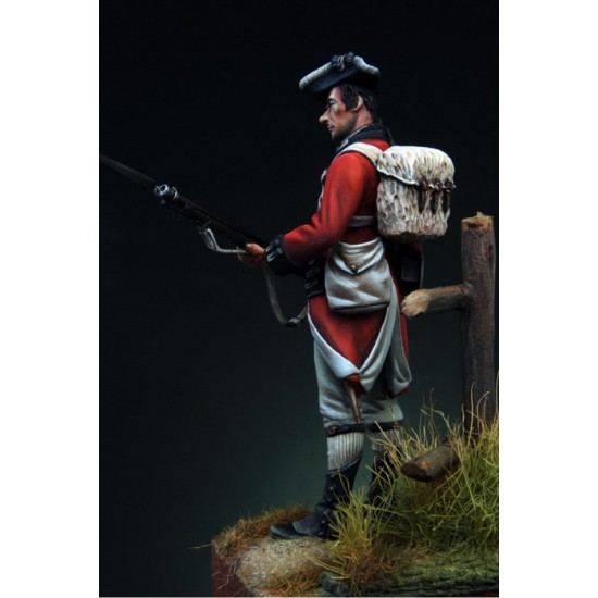 54mm Scale British Sergeant, 64Reg. on foot, American War of Independence 1776