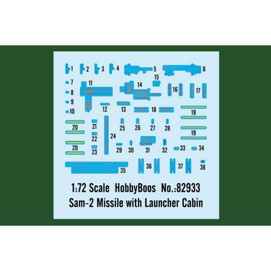 1/72 Sam-2 Missile with Launcher Cabin