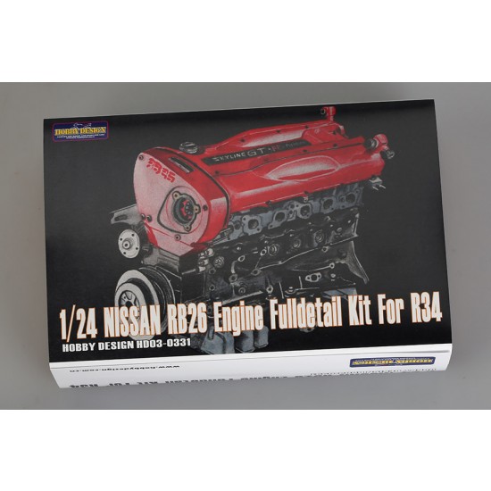 1/24 Nissan RB26 Full Detail Engine Kit for Skyline GT-R (R34) kit (Resin)