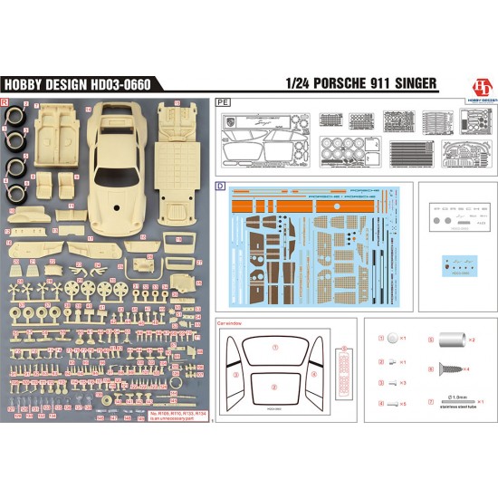 1/24 Porsche Singer Full Detail Kit