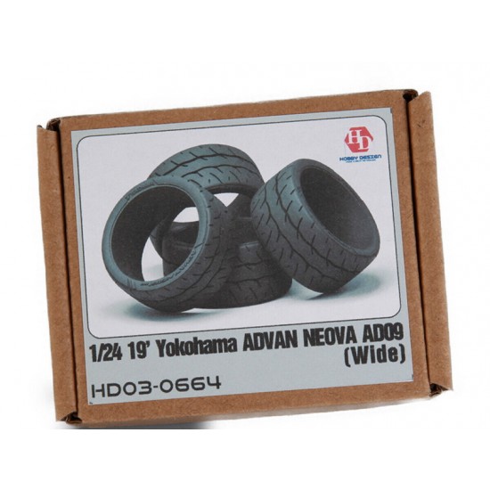 1/24 19 Yokohama Advan Neova AD09 Tyres (Wide)