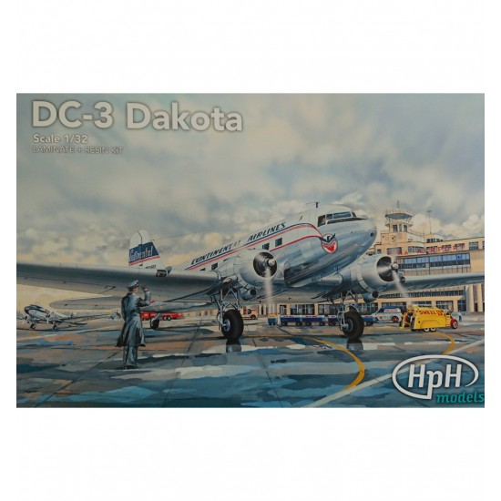 1/32 Douglas DC-3 Dakota with Highly Detailed Interior. Decals for Continental Airlines