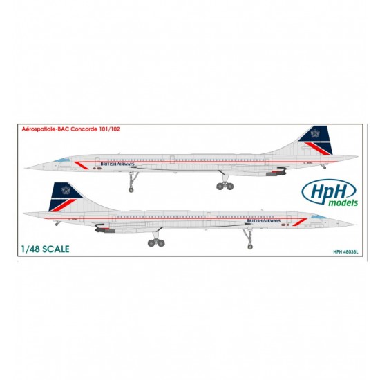 1/48 Aerospatiale Concorde Decals Air France and British Airways