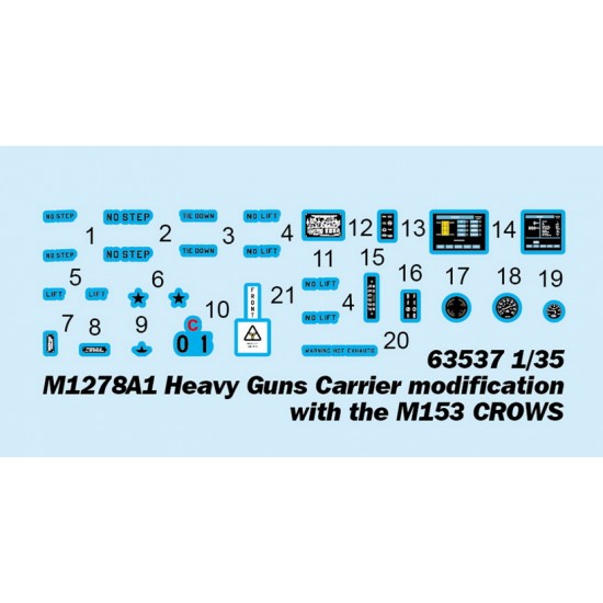 1/35 M1278A1 Heavy Guns Carrier modification w/M153 CROWS