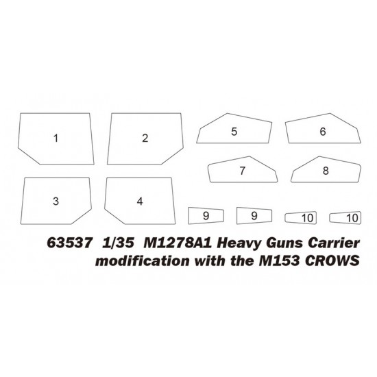 1/35 M1278A1 Heavy Guns Carrier modification w/M153 CROWS