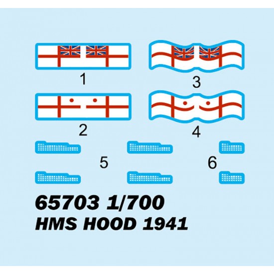 1/700 HMS HOOD 1941 w/Detail Set [Top Grade]
