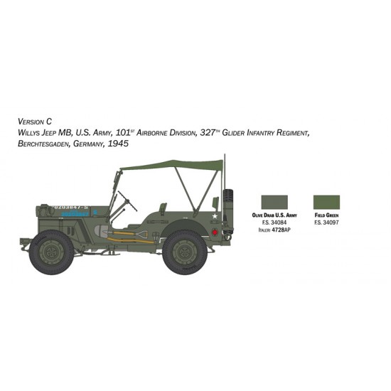 1/24 Willys Jeep Mb 80th Anniversary 1941-2021