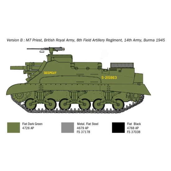 1/35 M-7 Priest Gun Self Propelled Howitzer