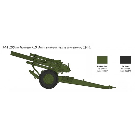 1/35 M-1 155mm Calibre Field Gun with Crew (6 figures)