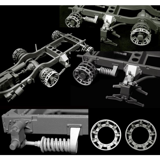 1/35 M2/M3 Half Track Suspension Upgrade Detail Set for Dragon kits