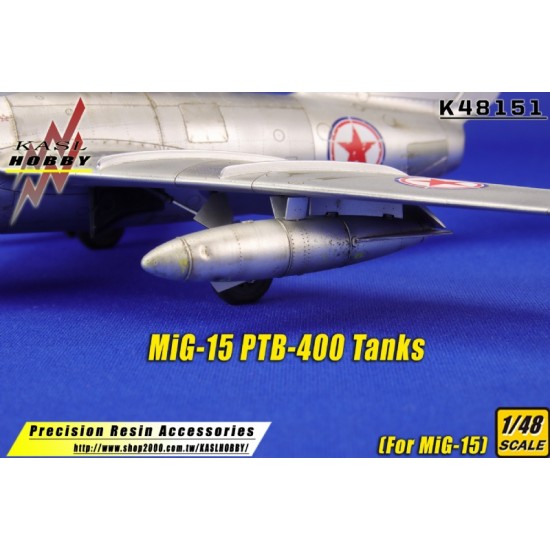 1/48 Mikoyan-Gurevich MiG-15 PTB-400 Tanks for Bronco/Tamiya/Trumpeter kits