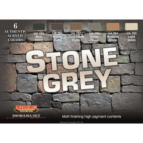 Acrylic Paint Set - Stone Set (6 x 22ml)