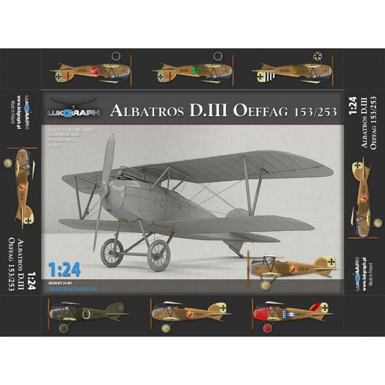 1/24 Austro-Hungarian Albatros D.III Oeffag 153/253 (3D-printed kit)