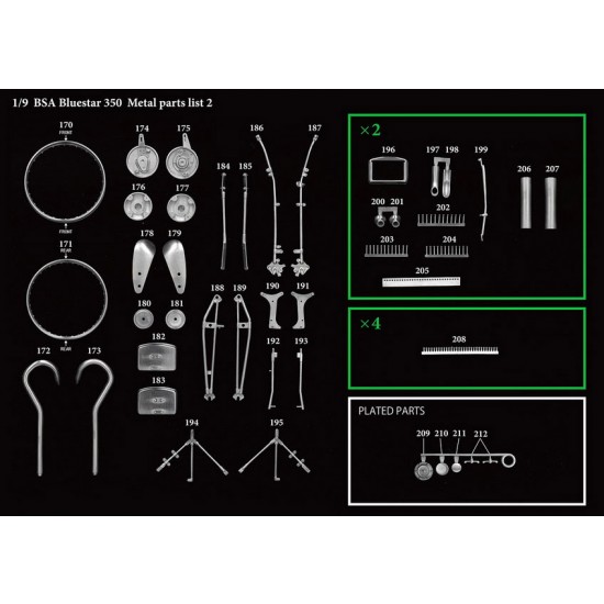 1/9 Multi-material kit: BSA Blue Star 350 1933