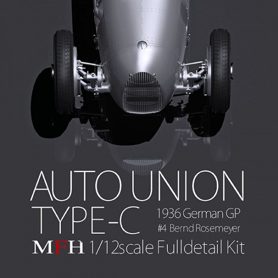 1/12 Auto Union Type-C 1936 German GP Winner #4 Bernd Rosemeyer