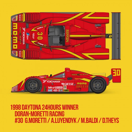 1/12 Ferrari 333 SP 1998 Daytona 24h Winner #30 G.Moretti/A.Luyendyk/M.Baldi/D.Theys