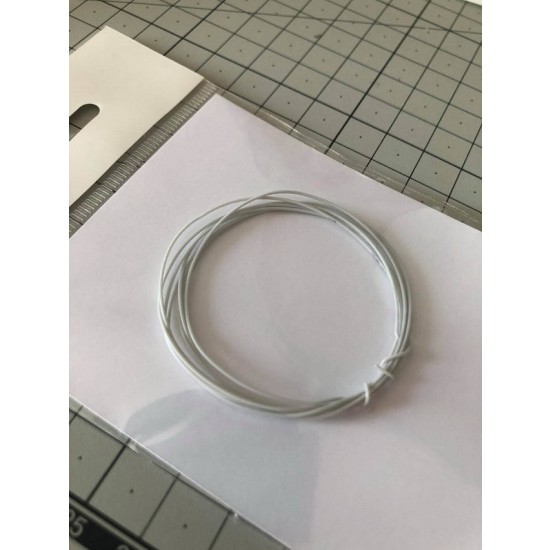 White Cable/Flexible Wires (dia. 0.55mm, length: 1m)