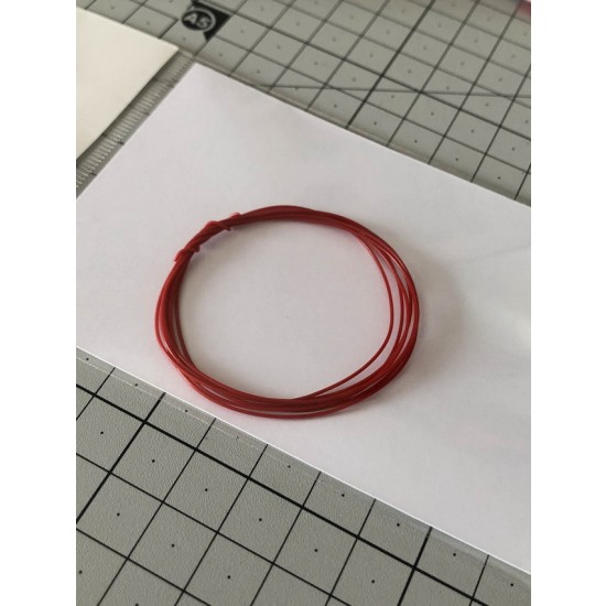 Red Cable/Flexible Wires (dia. 0.55mm, length: 1m)