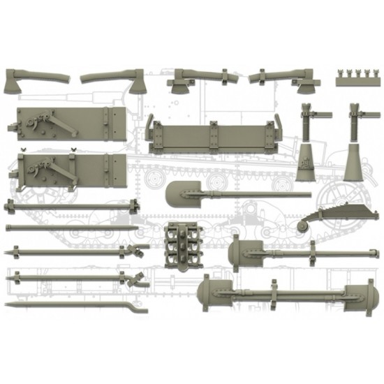 1/35 Soviet Light Tank T-26 Tool Set