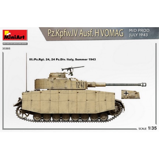 1/35 PzKpfw.IV Ausf. H Vomag Mid, July 1943 [Interior Kit]