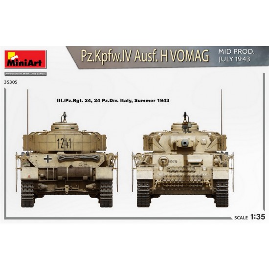 1/35 PzKpfw.IV Ausf. H Vomag Mid, July 1943 [Interior Kit]