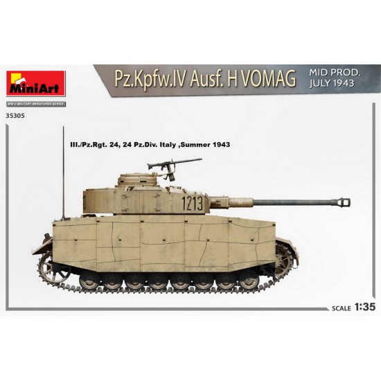 1/35 PzKpfw.IV Ausf. H Vomag Mid, July 1943 [Interior Kit]