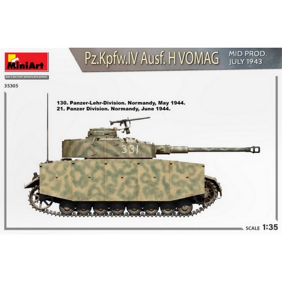 1/35 PzKpfw.IV Ausf. H Vomag Mid, July 1943 [Interior Kit]