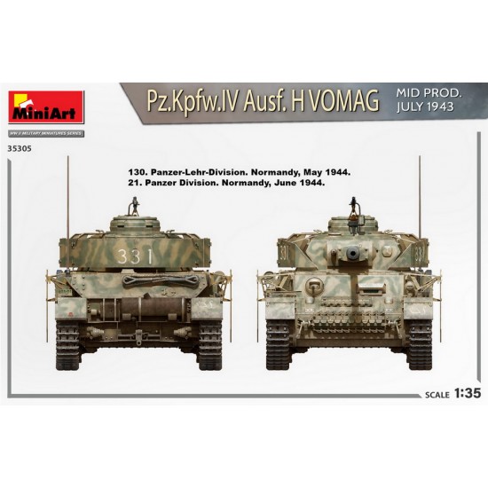 1/35 PzKpfw.IV Ausf. H Vomag Mid, July 1943 [Interior Kit]