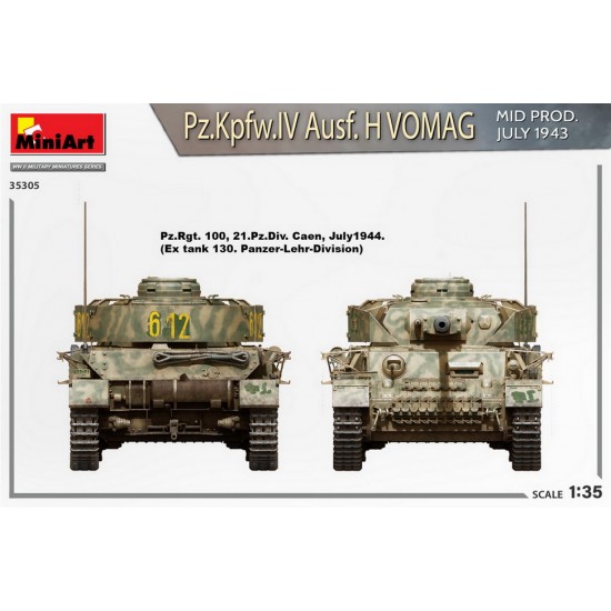 1/35 PzKpfw.IV Ausf. H Vomag Mid, July 1943 [Interior Kit]