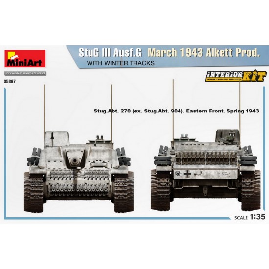 1/35 StuG III Ausf. G March 1943 Alkett Prod. w/Winter Tracks [Interior Kit]