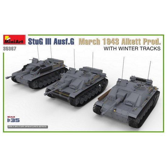 1/35 StuG III Ausf. G March 1943 Alkett Prod. w/Winter Tracks [Interior Kit]