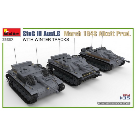 1/35 StuG III Ausf. G March 1943 Alkett Prod. w/Winter Tracks [Interior Kit]