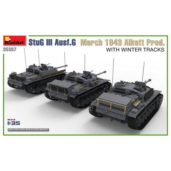 1/35 StuG III Ausf. G March 1943 Alkett Prod. w/Winter Tracks [Interior Kit]