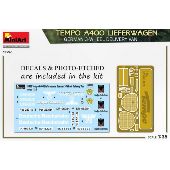 1/35 German Tempo A400 Lieferwagen 3-Wheel Delivery Van