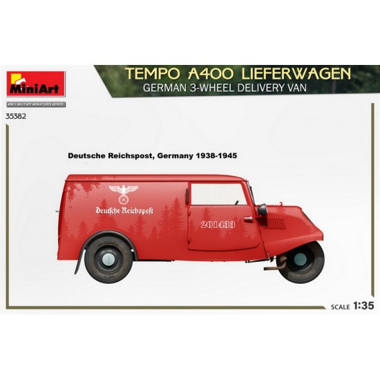 1/35 German Tempo A400 Lieferwagen 3-Wheel Delivery Van