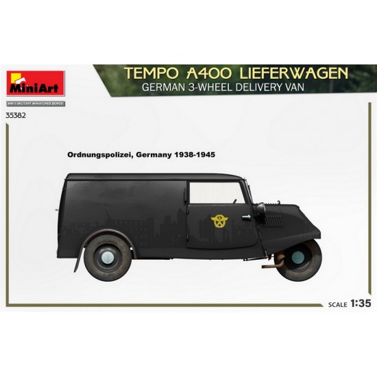 1/35 German Tempo A400 Lieferwagen 3-Wheel Delivery Van