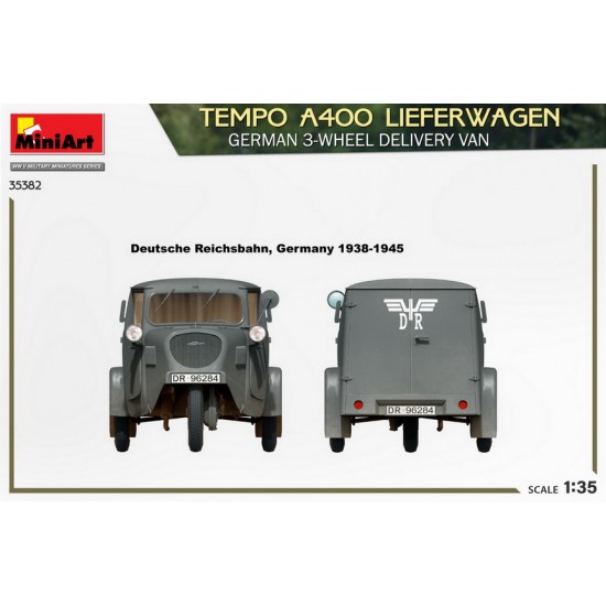 1/35 German Tempo A400 Lieferwagen 3-Wheel Delivery Van