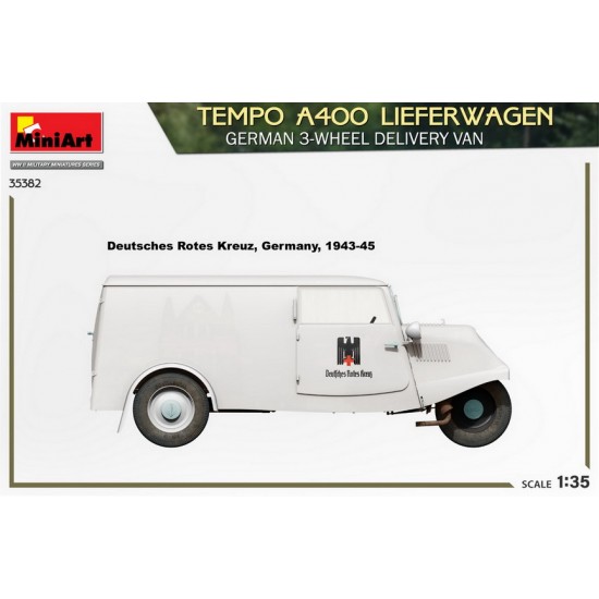 1/35 German Tempo A400 Lieferwagen 3-Wheel Delivery Van