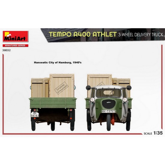 1/35 Tempo A400 Athlet 3-Wheel Delivery Truck