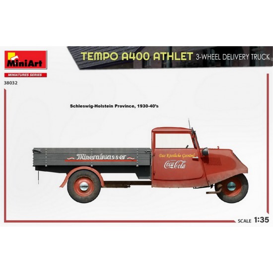 1/35 Tempo A400 Athlet 3-Wheel Delivery Truck