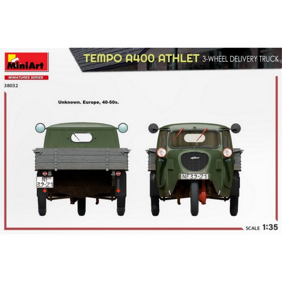 1/35 Tempo A400 Athlet 3-Wheel Delivery Truck