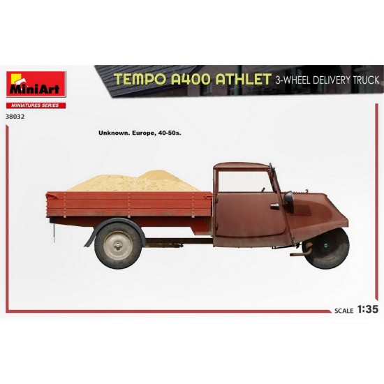 1/35 Tempo A400 Athlet 3-Wheel Delivery Truck